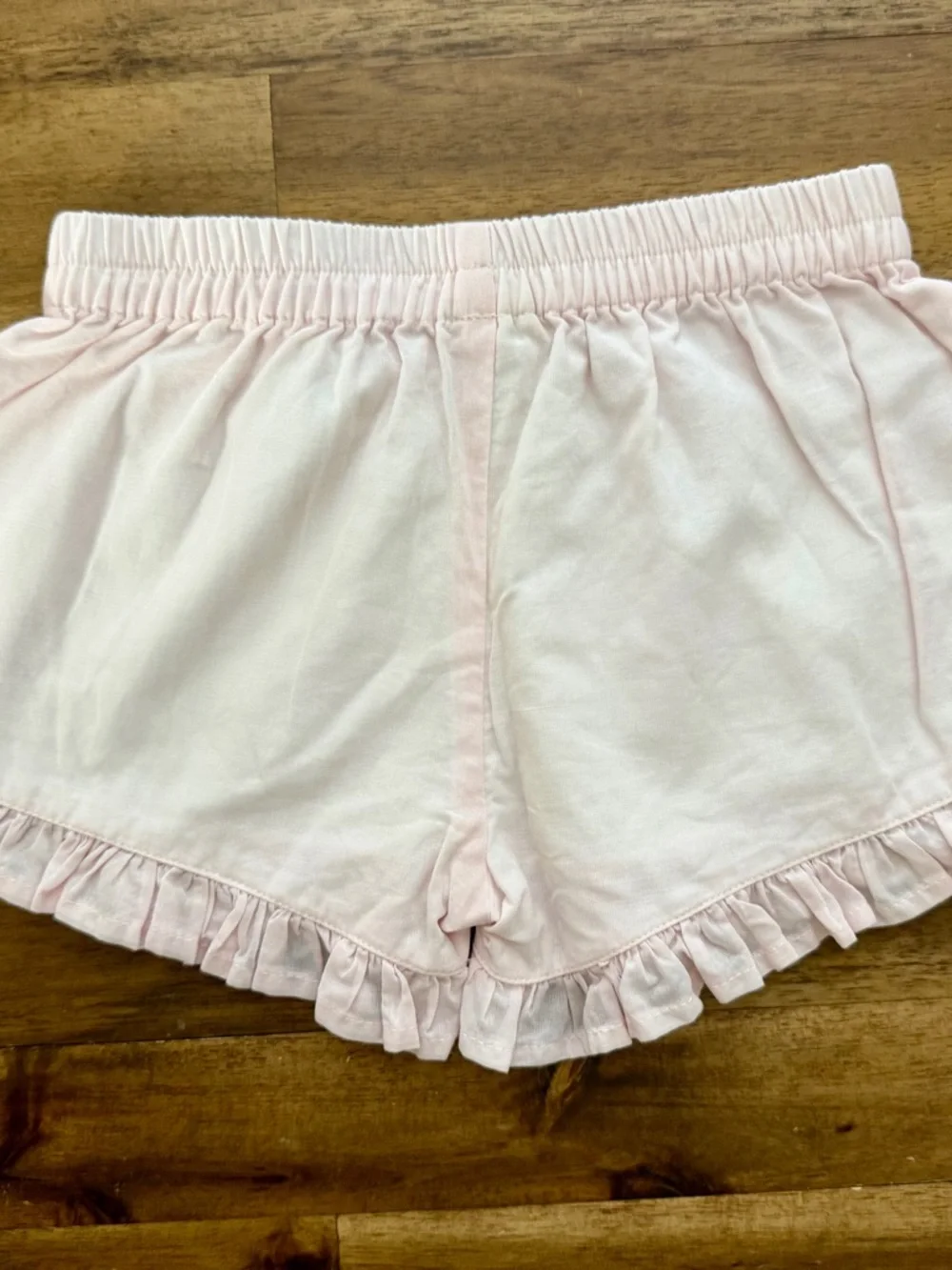 Well Dressed Wolf Girls Pink Lace Cross Embroidered Ruffled Tunic Shorts Set 4T